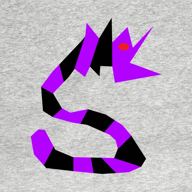 Black Purple Snake Dragon by simonjgerber